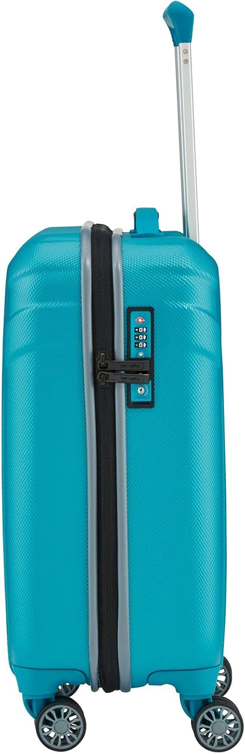 Travelite 4-Rad Handgepäck Koffer mit TSA Schloss erfüllt IATA Borgepäck Mass, Gepäck Serie VECTOR: