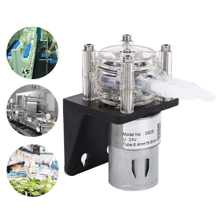 Schlauchpumpe, 500 ml/min Grossem Durchfluss Schlauchpumpe aus Edelstahl 304 mit transparentem