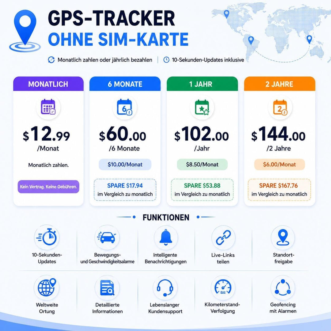 Winnes 4G Mini GPS Tracker für Auto,Echtzeitortung, bis zu 60 Tage Akkulaufzeit mit Global Magnetic