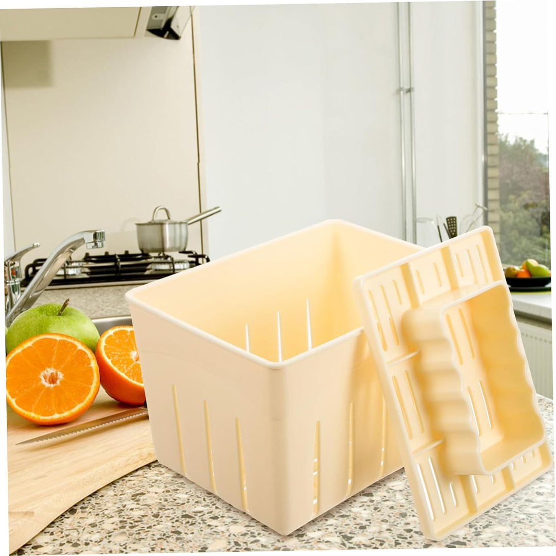 TOPBATHY Tofu Form aus Pp Kunststoff für Küche mit Angenehmem Griff und Einfacher Reinigung zum Selb