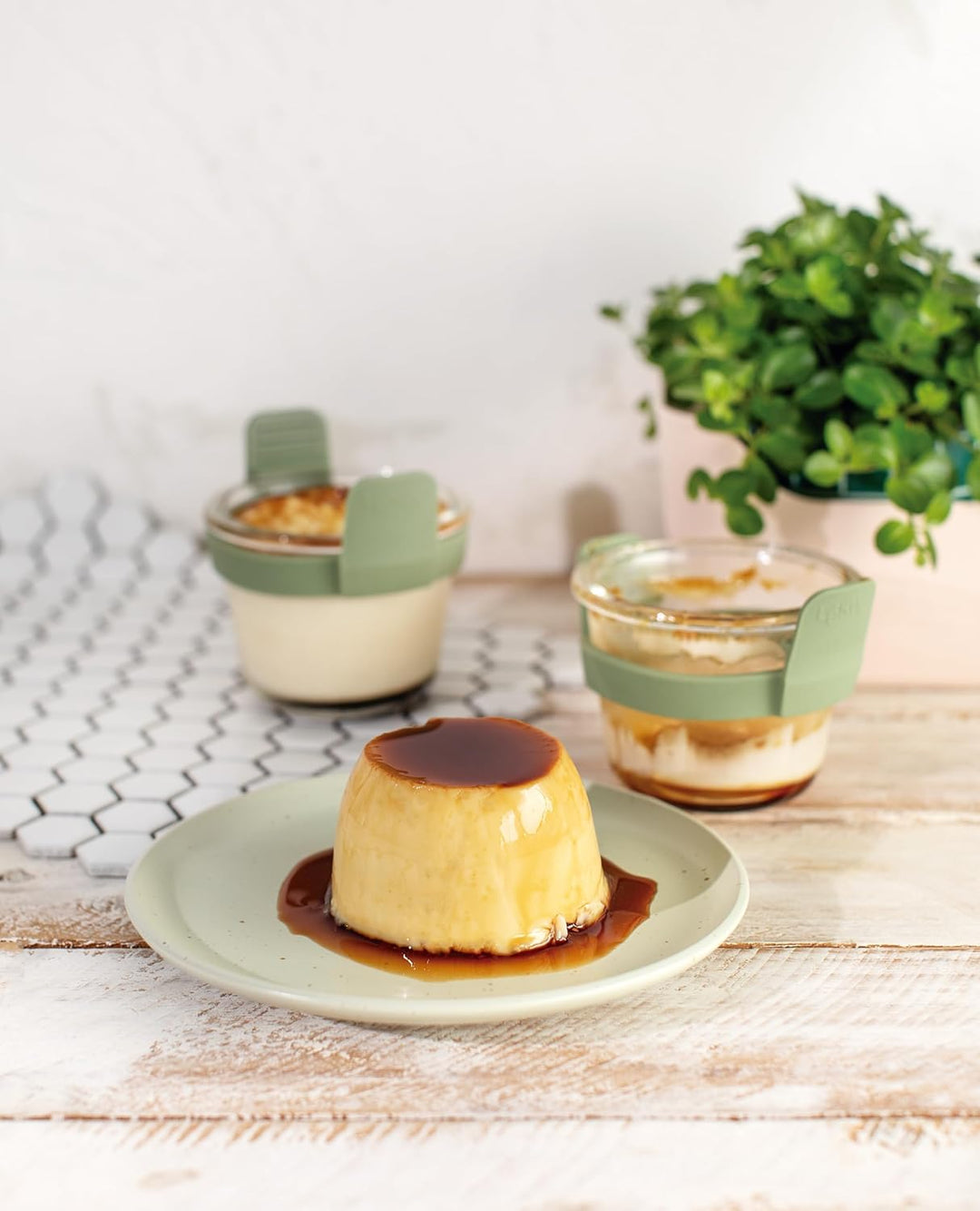 Lékué Mini-Gläser für Heissluftfritteuse 4er-Set, Mini-Gläser