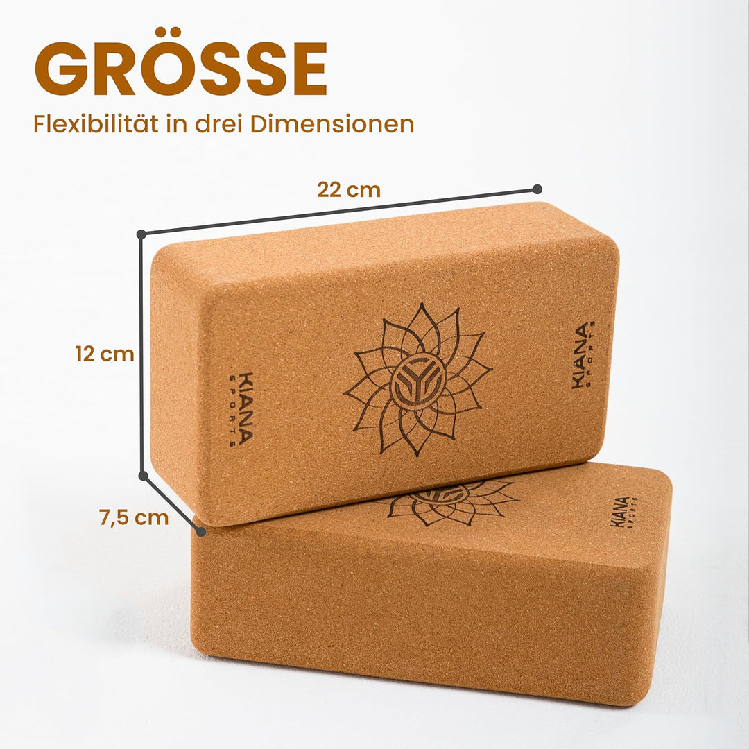 Yoga Block in Deutschland Entwickelt – Ergonomische &amp; Griffige Yogablöcke – Rutschfeste Pilates Blöc
