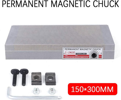 Futchoy 150x300mm Magnetspannplatte Magnetfutter Permanente Magnet Spannplatten Permanente Klemmplat
