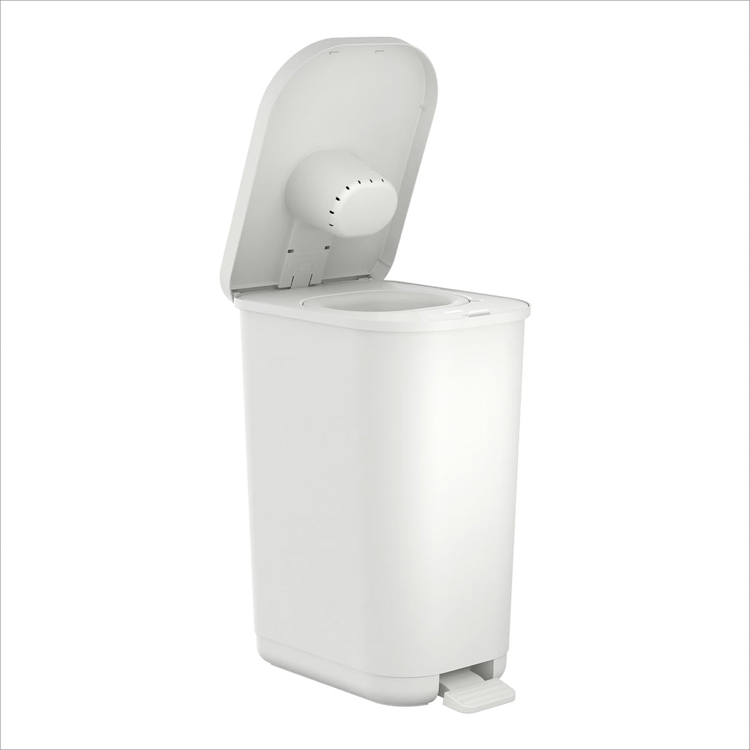 Rotho Babydesign YUMA geruchsdichter Windeleimer mit Pedal und 30 passenden Windelbeuteln, 40x28,5x5