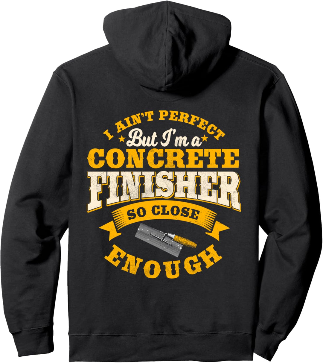 Konkretes Finisher-Design auf der Rückseite der Kleidung Pullover Hoodie