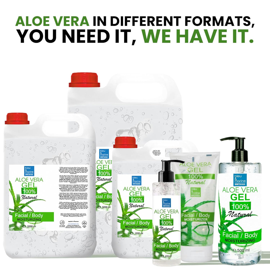 Aloe-Vera-Gel 1000 ml aus Bio-Pflanzen der Kanarischen Inseln, Skincare Babys und Haustiere, Frische