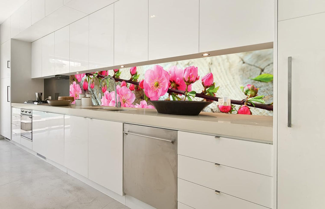 DIMEX Küchenrückwand Folie selbstklebend Sakura | Klebefolie - Dekofolie - Spritzschutz für Küche |