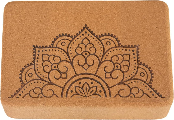 Yoga Blöcke aus Kork | 2er Set | 22,5 x 15 x 7,5 cm | abgerundete Kanten | rutschfest &amp; robust | Yog