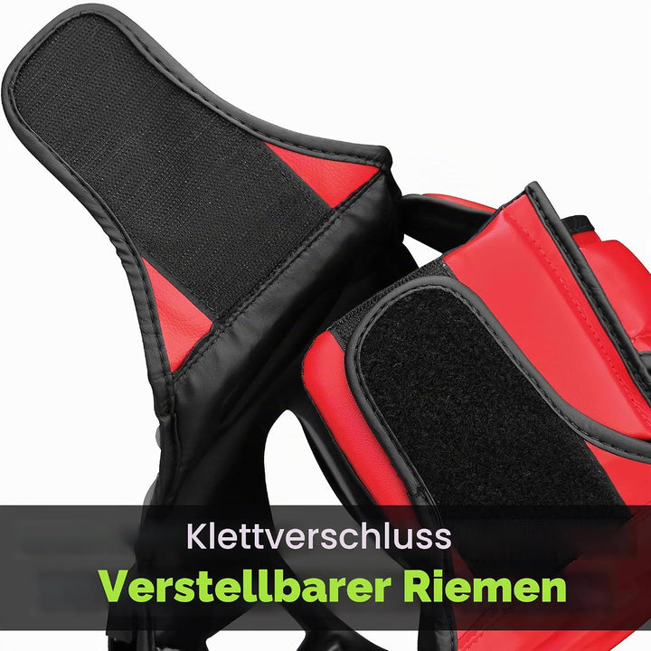 Farabi Sports Kopfschutz Frontbügel Grillschutz Krav MAGA Kickboxen Kopfschutz M Red, M Red