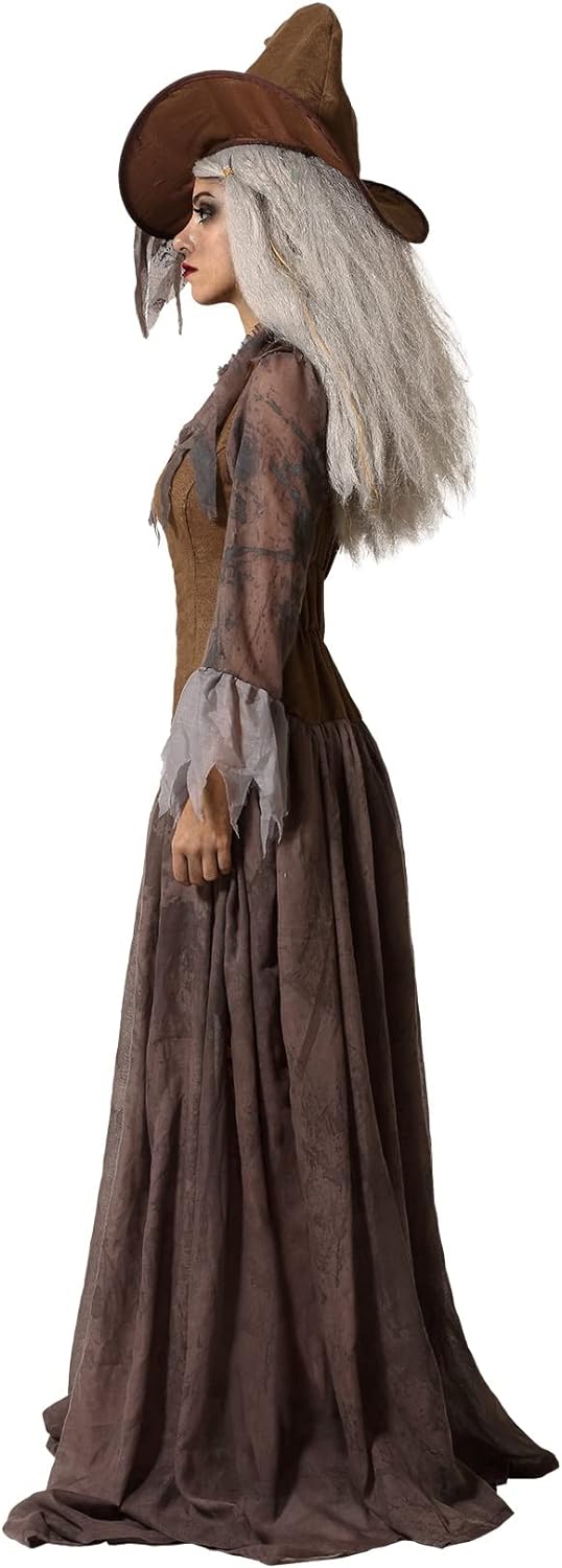 ATOSA Damen Hexenkostüm Kostüme, braun, 46