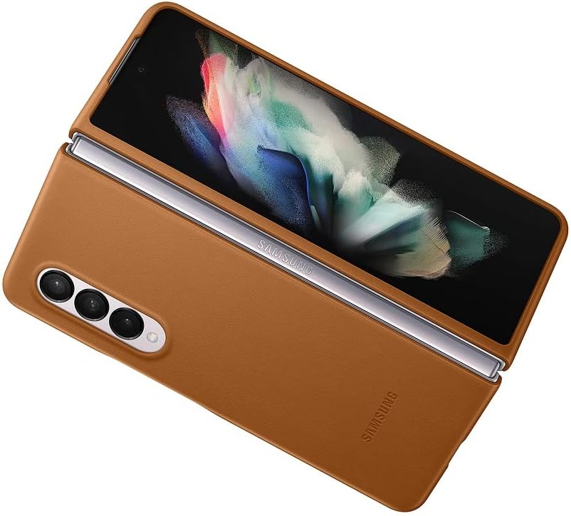 Samsung Leather Cover EF-VF926 für das Galaxy Z Fold3 5G Camel, Camel