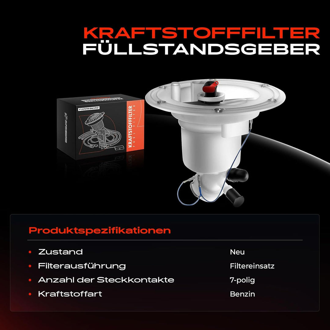 Frankberg Kraftstofffilter 7-Polig für C-Klasse W204 E-Klasse W212 S-Klasse W221 3.0L 3.5L 2007-2012