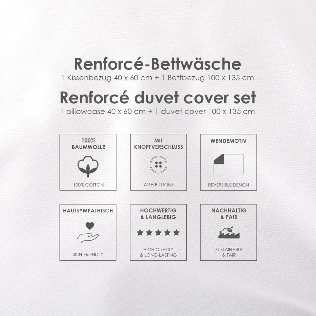 Herding babybest Bettwäsche Baustelle, Kopfkissenbezug ca. 40 x 60 cm mit Hoteleinschlag, Bettbezug