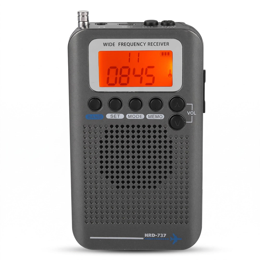 Bewinner Air Band Radio Receiver, Tragbares FM AM CB SW Radio mit Verlängerter Antenne, Breitfrequen