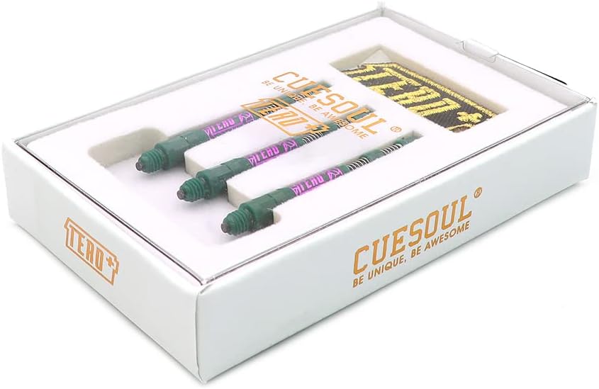 CUESOUL TERO+ AK7P Dart Shafts, Neues Double Direction Teleskop und Rotating Dart Flights System grü