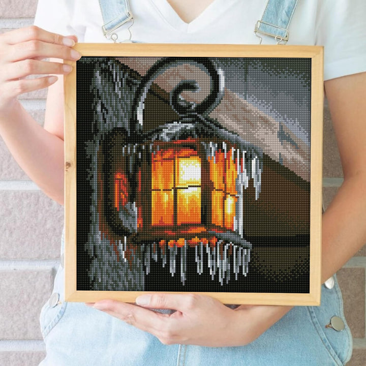 Diamond Dotz DQ8-022 Squares Frosty Light, ca. 34,5 x 34,5 cm gross, Diamond Painting, Malen mit Dia