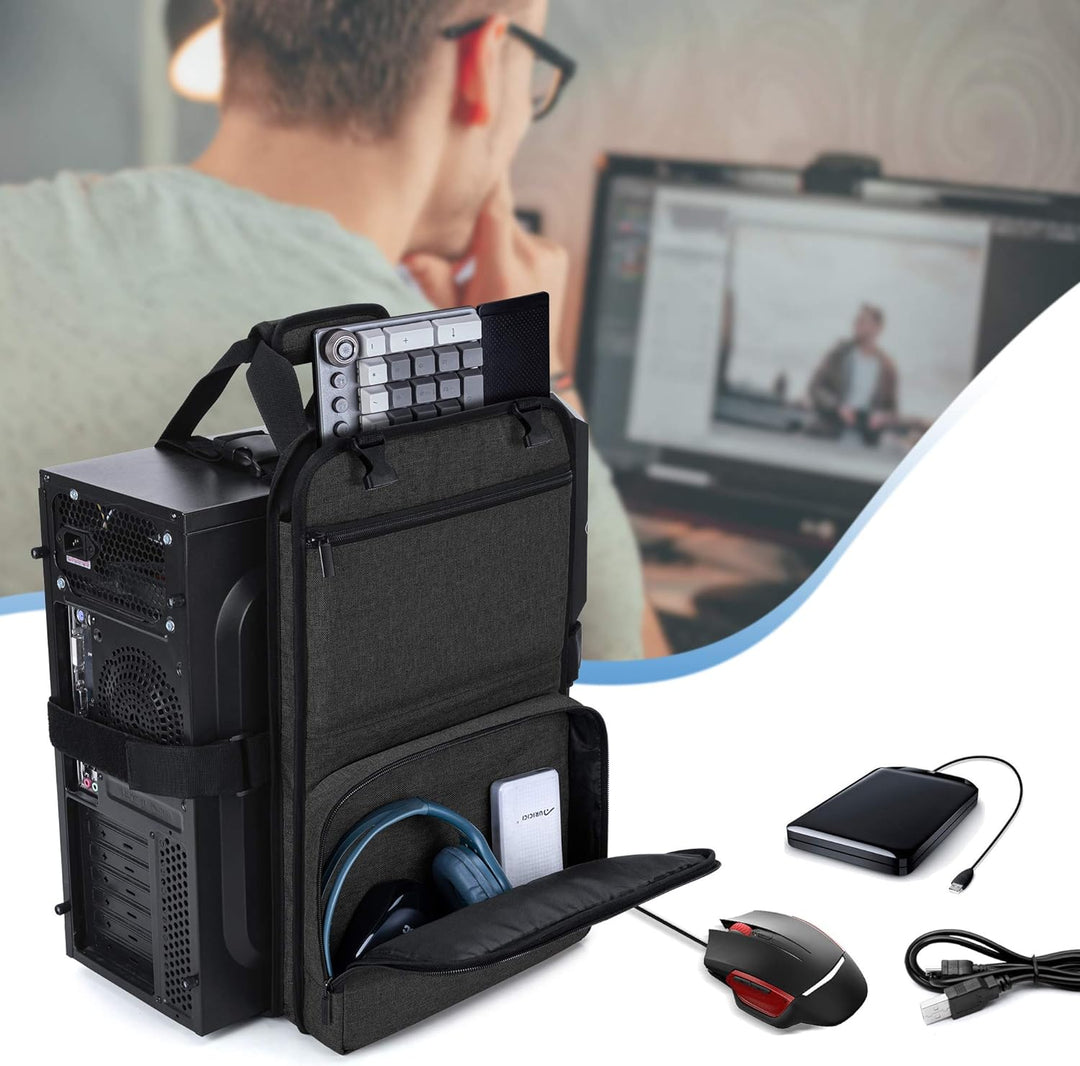 computer aufbewahrung Trunab Desktop Computer Host Tragegurt,PC Tragetasche mit Griffen und – techstudio.ch