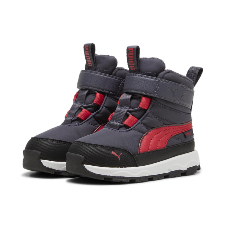 PUMA Unisex Kinder Evolve Boot Puretex Ac+psHigh Boot 21 EU Galactic Gray Tart Cherry Puma Black, 21