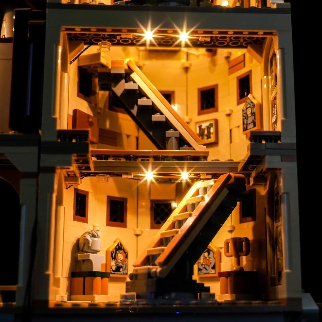 Fernbedienung Licht-Kit Kompatibel mit Lego 76454 Hogwarts Castle: The Main Tower (Kein Modell), Led