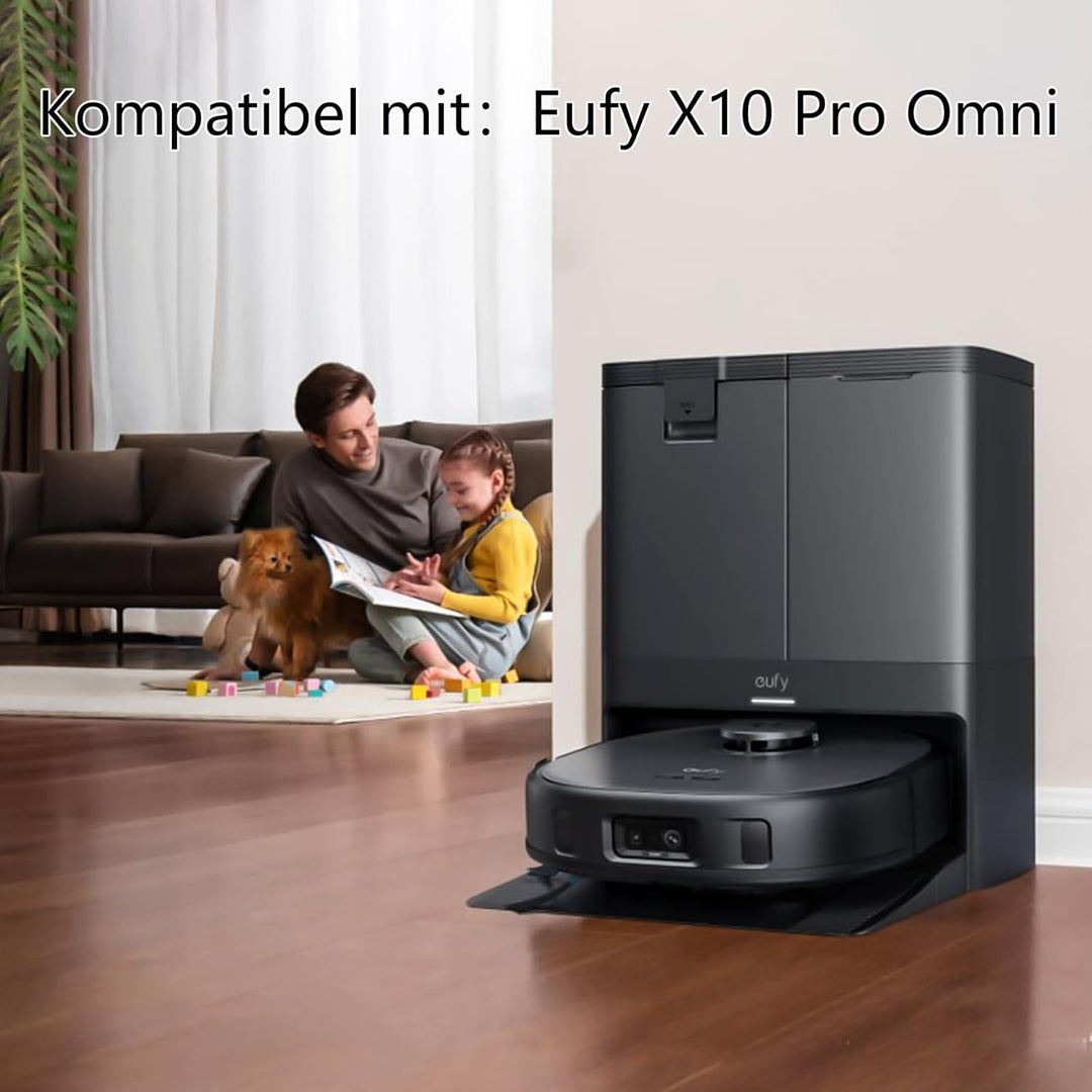 Yivy 29 Stück Zubehörset für Eufy X10 Pro Omni Saugroboter,2 Hauptbürste,6 Seitenbürsten,6 Staubbeut