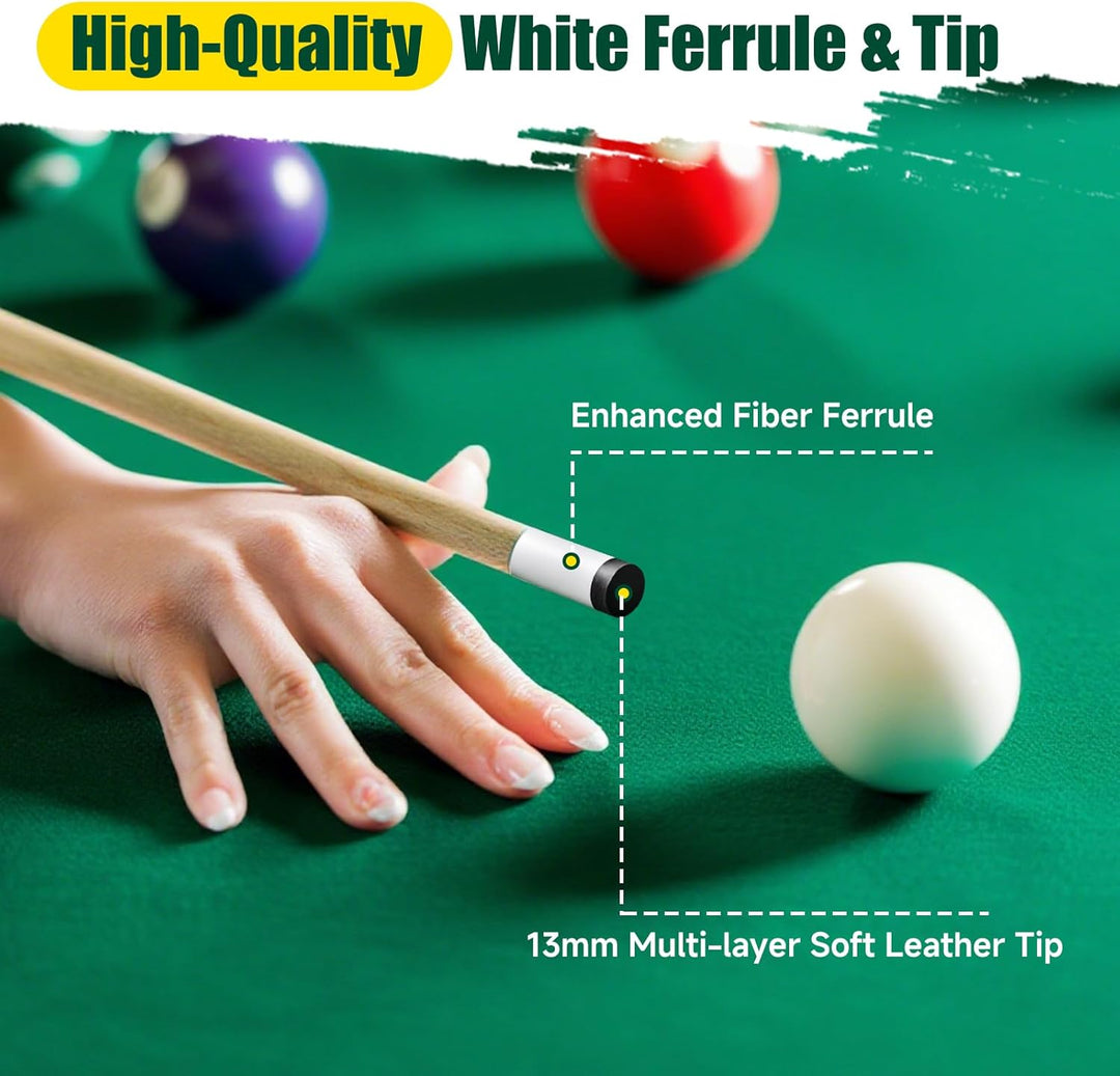HMQQ Billardqueue-Stick/Billairds Queue-Stick (Pool Stick 58 Zoll 2er Set 4er Set/4er Set/4er Set 20