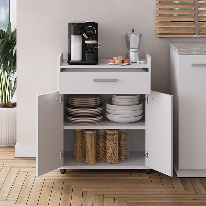 Vicco Rollcontainer Ansel, Weiss, 60 x 40 cm mit Schubladen, Weiß