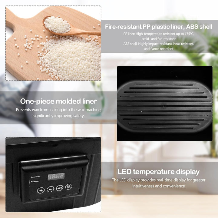 Paraffinbad für Hände und Füsse Set, 5L Paraffin Wachsbad Maschine Paraffinbäder Wachsbad für Hände