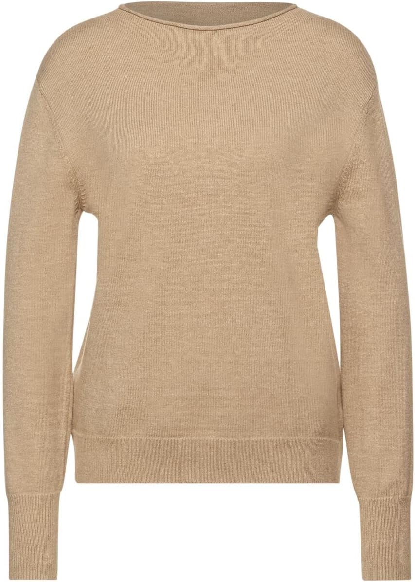 Street One Damen Pullover 36 Clear Sand Melange, 36 Clear Sand Melange