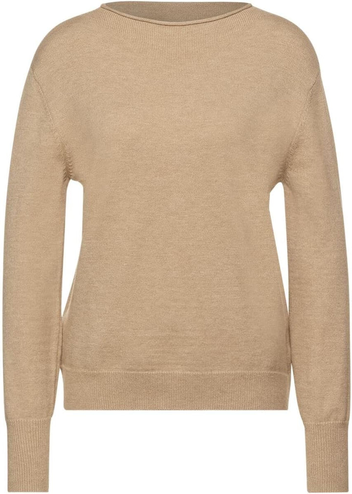 Street One Damen Pullover 36 Clear Sand Melange, 36 Clear Sand Melange