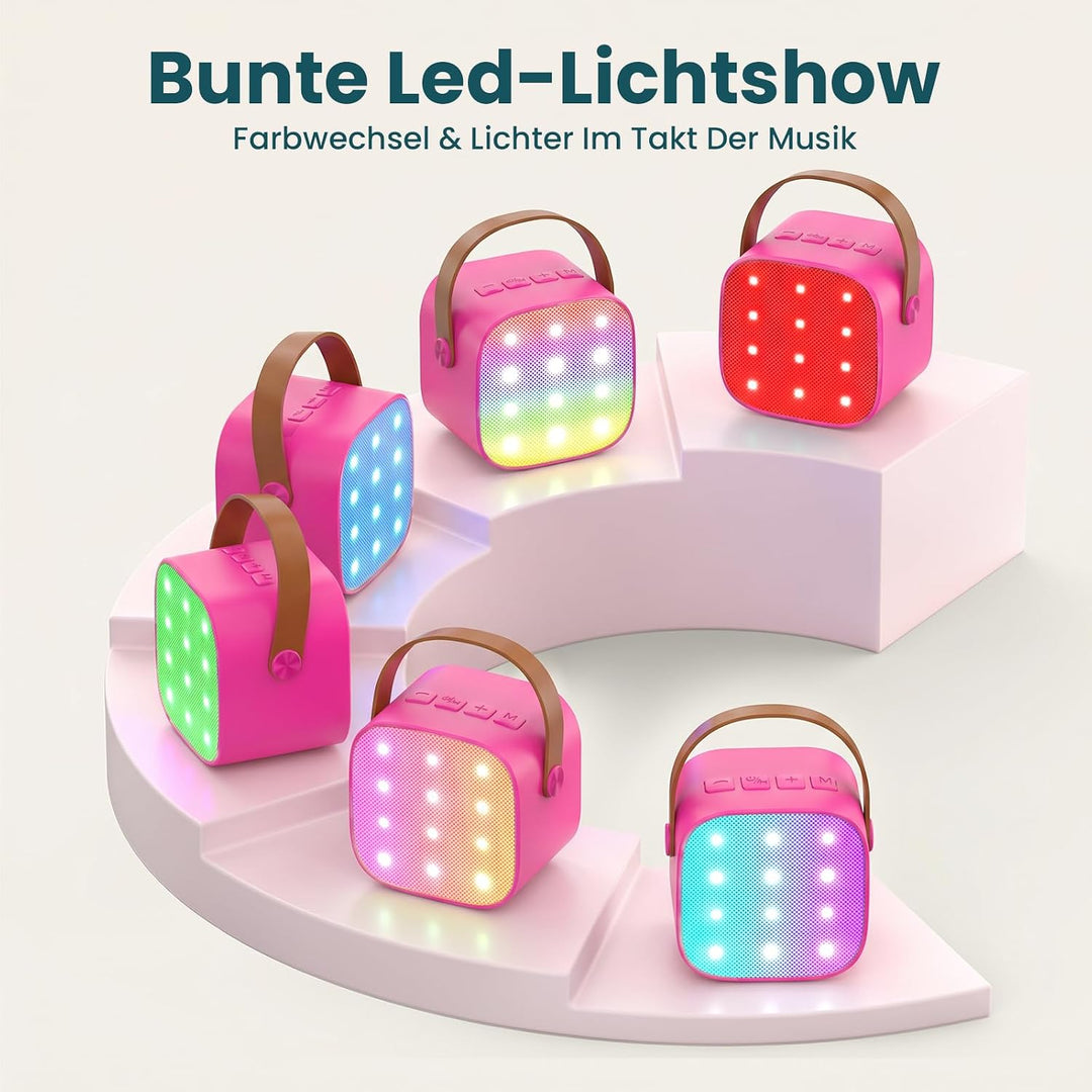 Mädchen Geschenk Kinder Karaoke Maschine: Karaoke Mikrofon Kinder- Spielzeug ab 3-11 Jahre Mädchen J