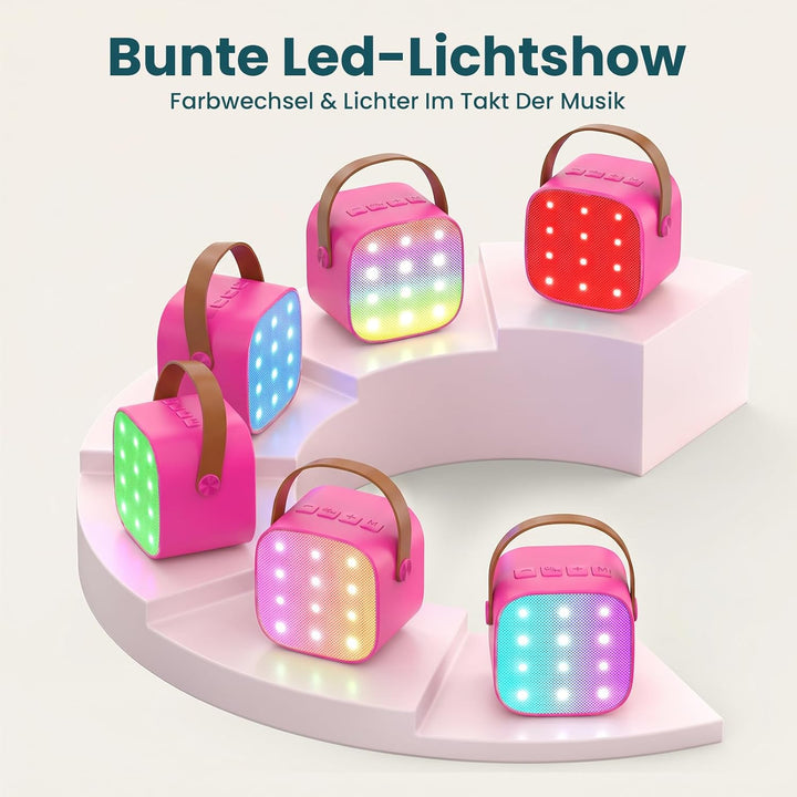 Mädchen Geschenk Kinder Karaoke Maschine: Karaoke Mikrofon Kinder- Spielzeug ab 3-11 Jahre Mädchen J
