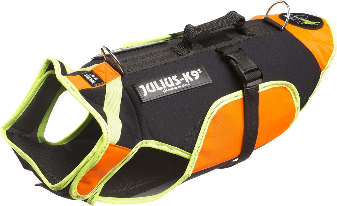 IDC Multifunktionale Hundeweste 3in1, Grösse: M, Schwarz und Neon M Schwarz und