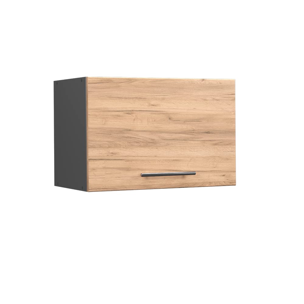 Vicco Hängeschrank Fame-Line, Goldkraft Eiche/Anthrazit, 60 cm Flach Goldkraft Eiche Hängeschrank (f