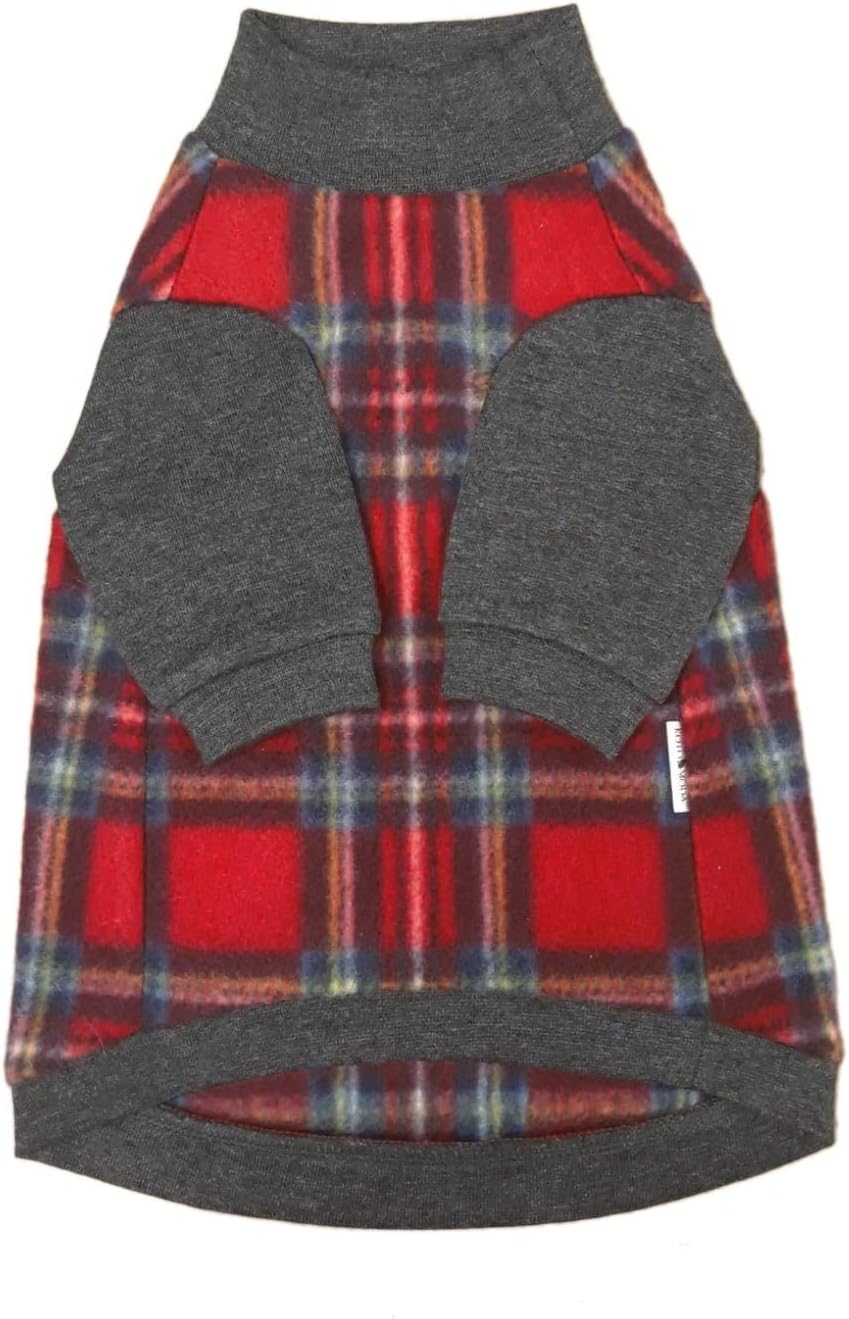 Kotomoda Katzen Rollkragen rot kariert fur Sphynx Katzen (XS), XS
