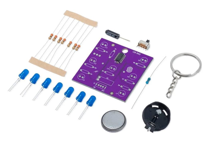 Soldered LED-Würfel Lötbausatz | Löten lernen | Made in EU | 333140