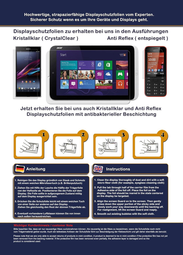 Maoni 2x Schutzfolie kompatibel mit Lenovo Yoga 7i 2-in-1 Gen 9 14 Zoll antireflex, antibakteriell,