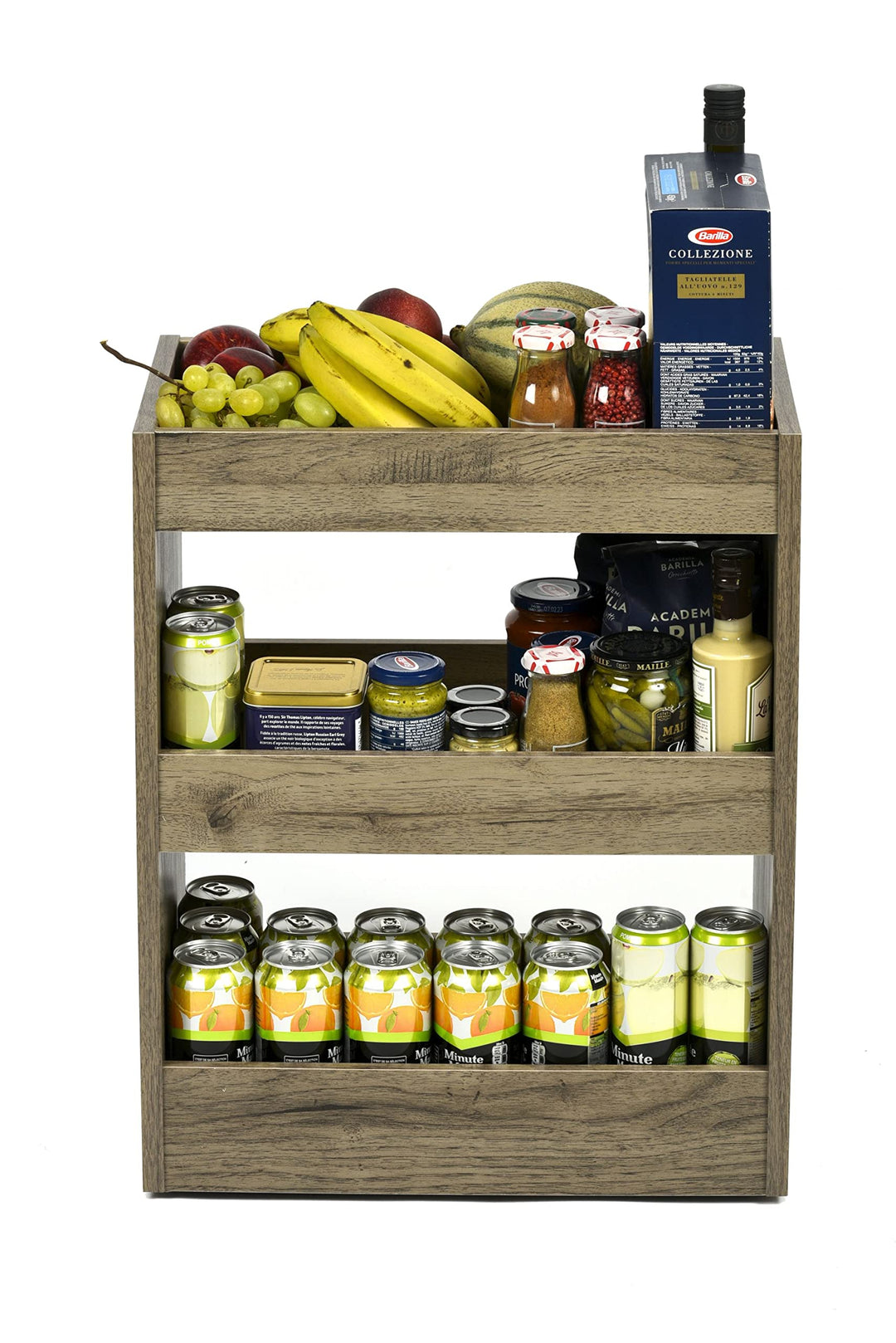 Iris Ohyama, Kleines Aufbewahrungsmöbel mit Rollen, Container, Servierwagen, Wagen mit Rädern/Design
