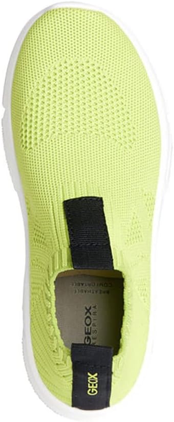 Geox Jungen J Aril Boy A Sneakers 34 EU Lime Black, 34 EU Lime Black
