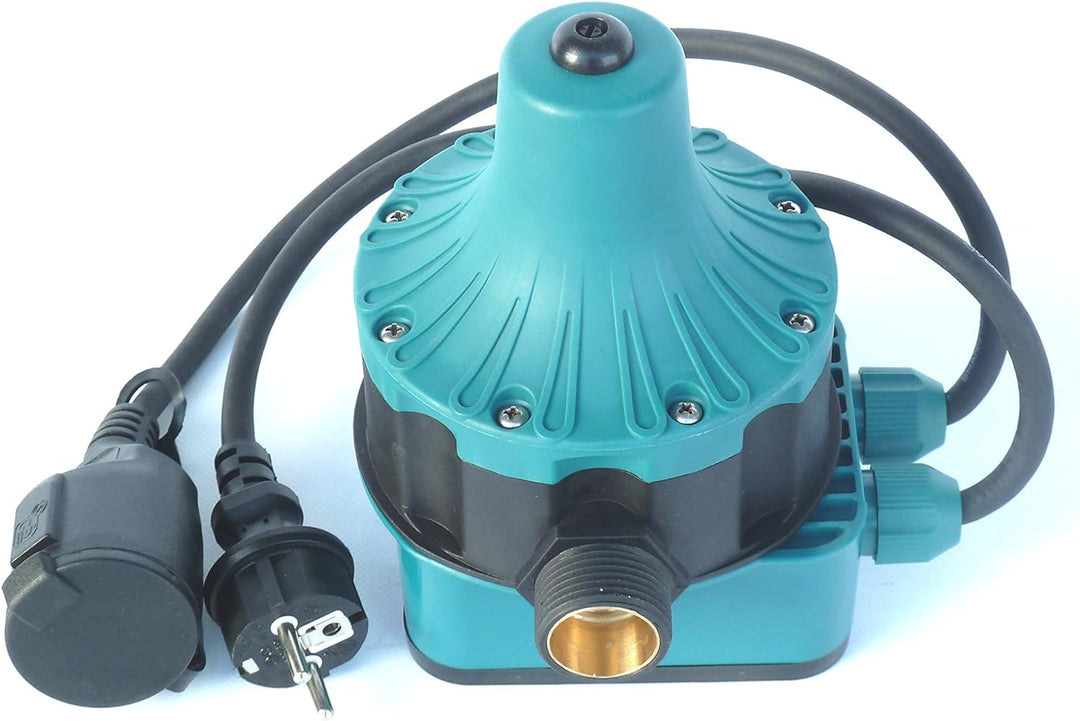CHM GmbH® Pumpensteuerung Druckschalter (EIN- und Abschaltdruck einstellbar) mit Trockenlaufschutz f