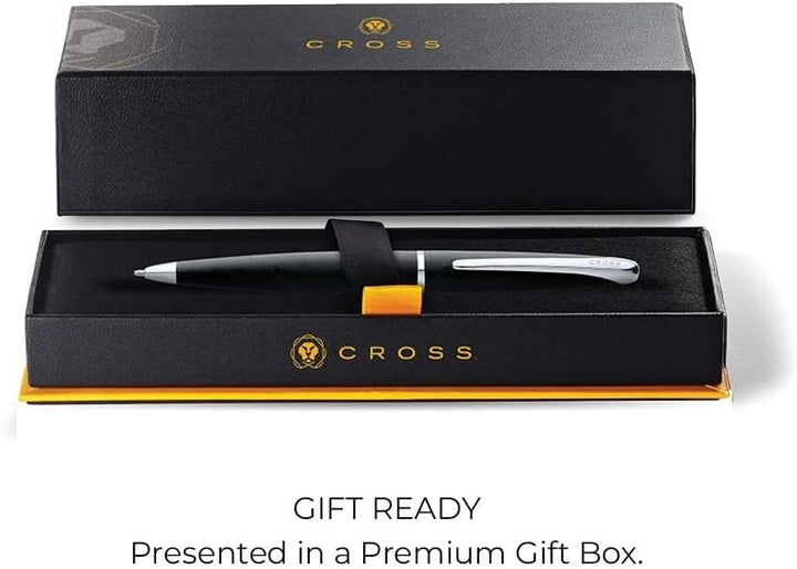 Cross ATX Kugelschreiber (Drehmechanik, Strichstärke M, Schreibfarbe schwarz, inkl. Geschenkbox) bas