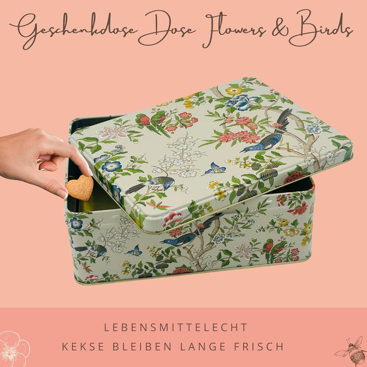 MediMuc Geschenkdose Design Design Sanderson- Liebevoll gestaltete rechteckige Vorratsdose - Motiv F