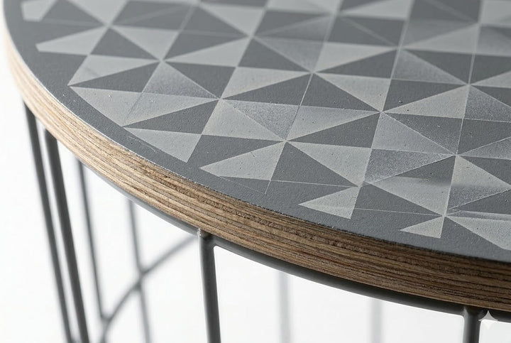 elbmöbel Beistelltisch Clara Couchtisch Modern (Mehrfarbig, 41,5x39,5x39,50) Mehrfarbig 41,5x39,5x39