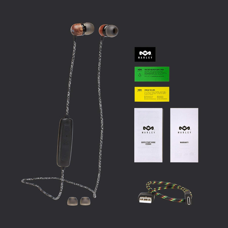 House of Marley Smile Jamaika Wireless 2 In-Ear-Kopfhörer - Geräuschisolierende Bluetooth-Kopfhörer,