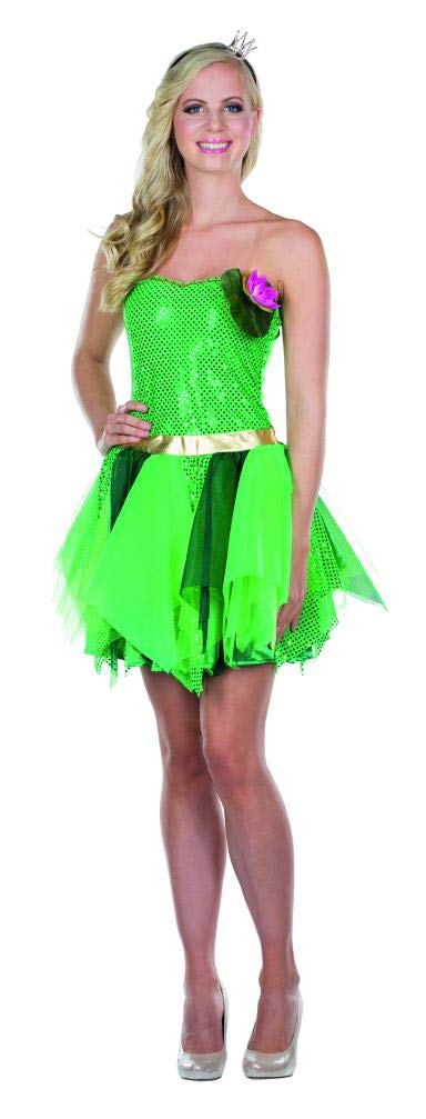 Rubie's 13308-36 Froschkönigin Kleid Kostüm grün Grösse 36 Damen Karneval Märchen, Multi-Colored, 36