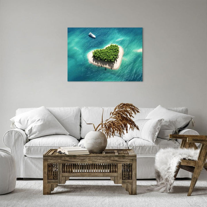 Bilder auf Leinwand Sail Insel Meer Aussicht Natur Leinwandbild 70x50cm Wandbilder Dekoration Wohnzi