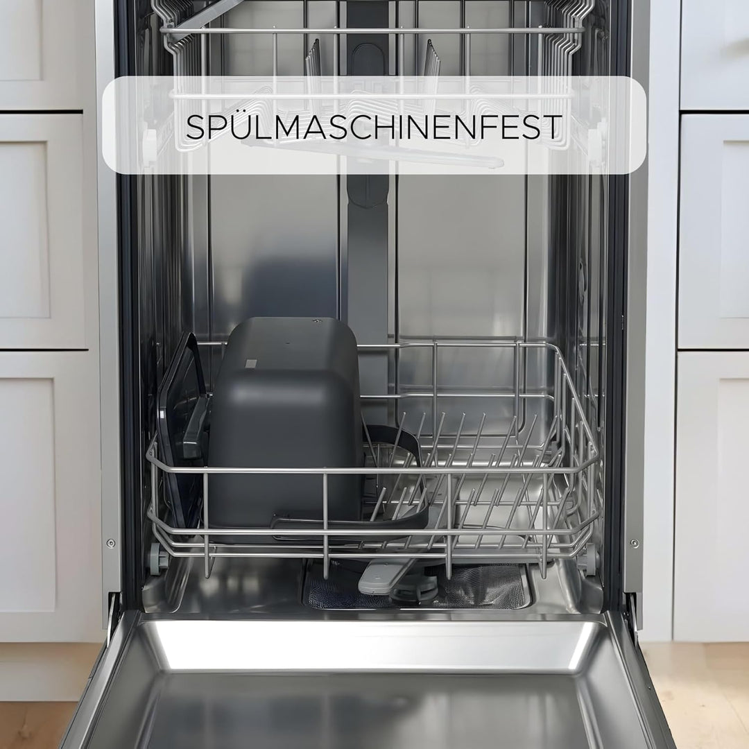 WUITOKI Biomülleimer Küche 4l, Hängmülleimer aus Kunststoff, klein, geruchsdicht, spülmaschinenfest,