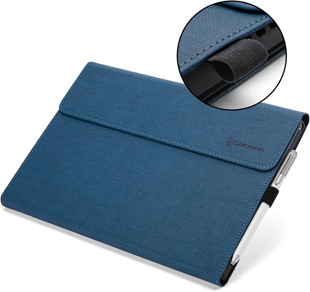 Omnpak Hülle für Microsoft Surface pro 7+/ 7/6 /5/4, Anpassbarer Betrachtungswinkel, Kompatibel mit