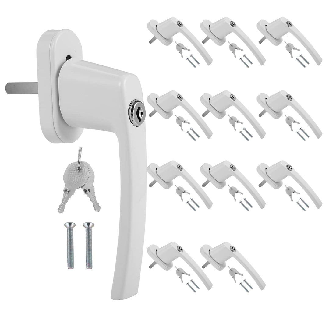 Jopassy Aluminium Fenstergriff mit Schloss in Stiftlänge 35cm Abschliessbare Fenstergriffe,Kindersic