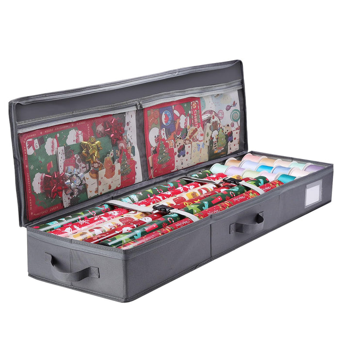 Bloomhüan Geschenkpapier Aufbewahrung - Premium Geschenkpapier Organizer - Wasserdichtes 600D Oxford