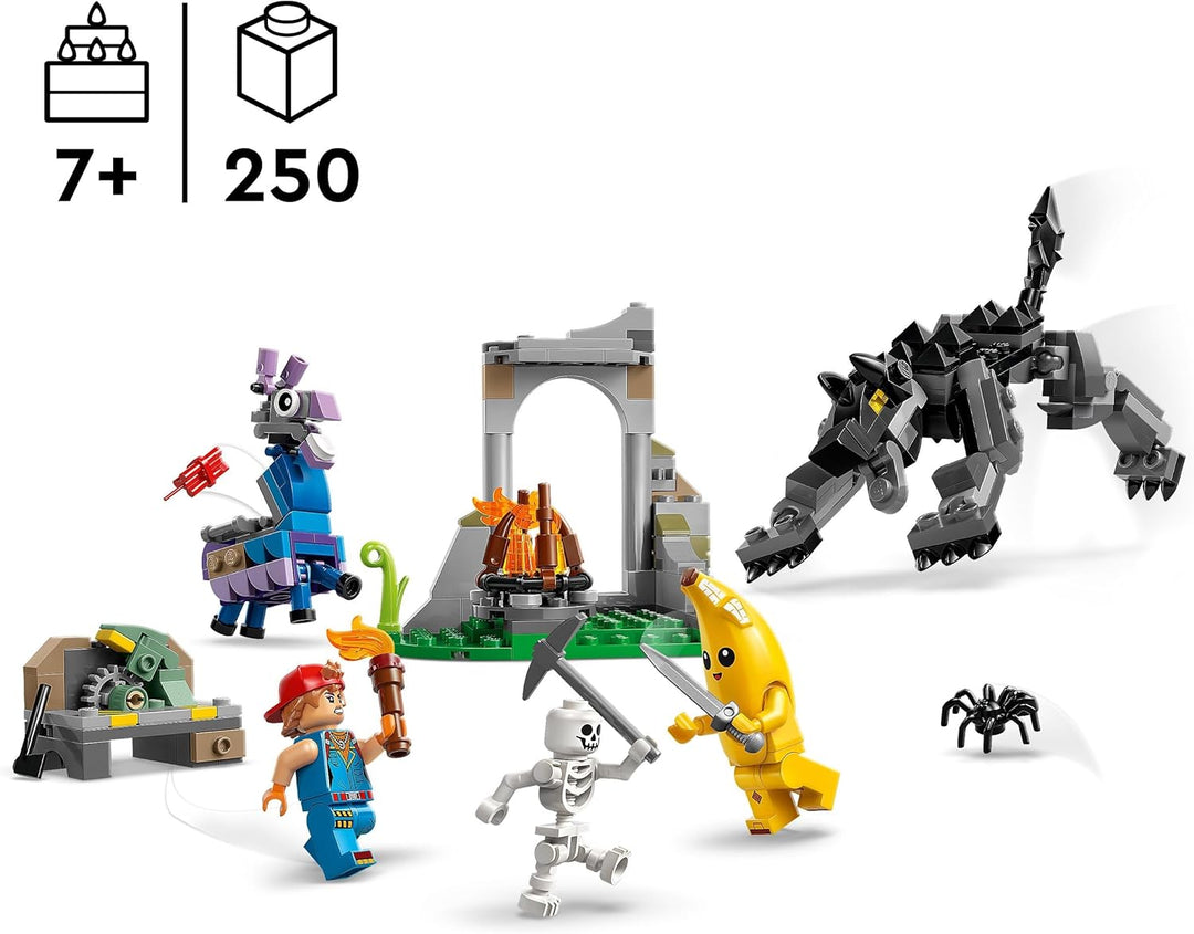 LEGO Fortnite Das Lager von Schali und der Zündkerzenkünstlerin Gaming Spielzeug - Vorratslama und W